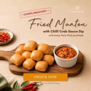 Complimentary Fried Mantou with Chilli Crab Sauce Dip
